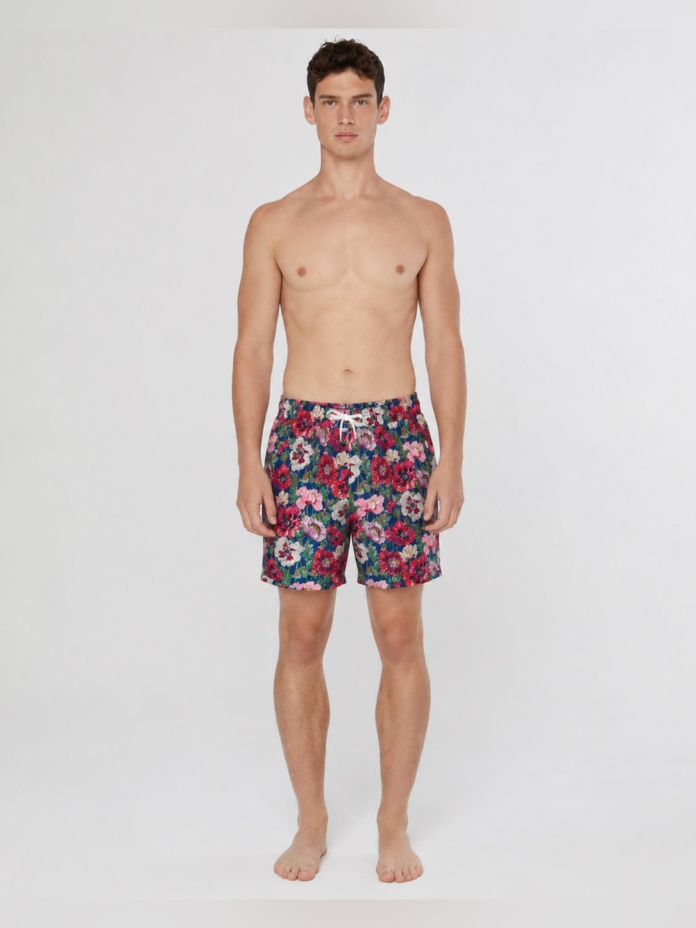 Onia Men’s Charles 7" Swim Trunk Floral Bathing Suit Shorts Size XL 942